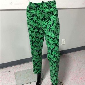 Banana Republic Green Palm Trees Capris Martin Fit 12